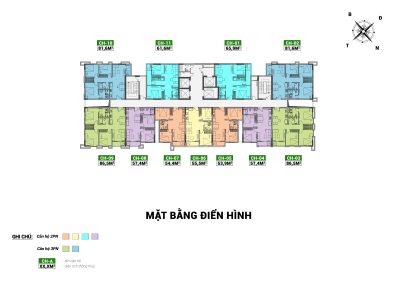 Mặt bằng tầng điện hình Thiên Ân